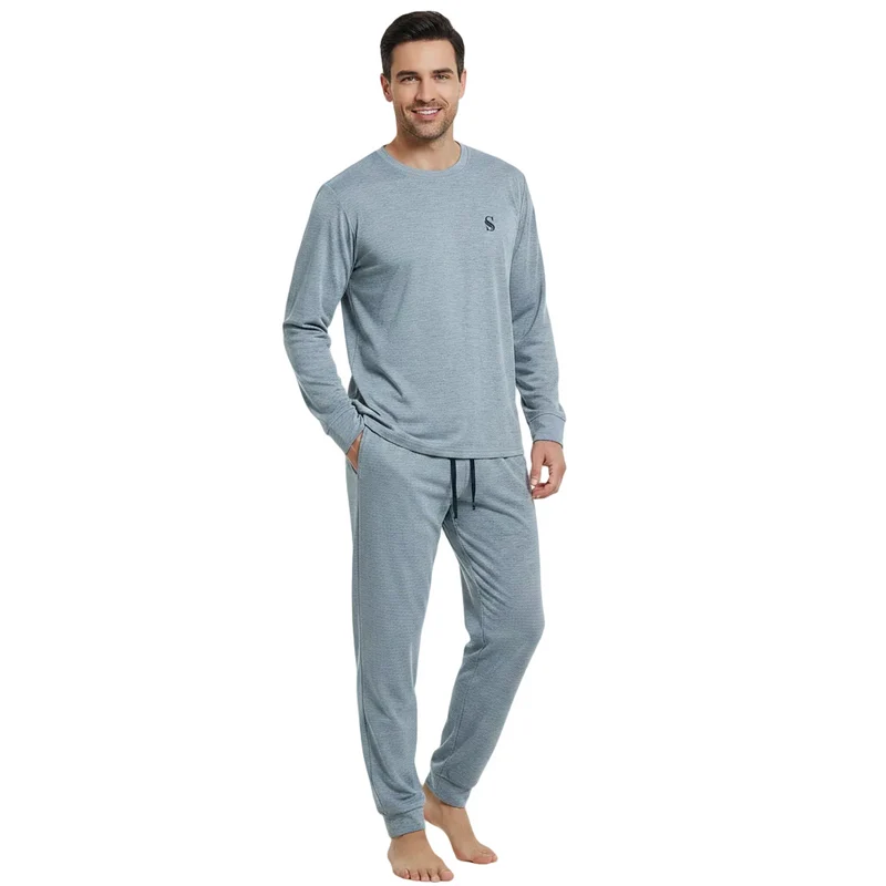 Ultimativer Komfort: Herren-Pyjama-Set – luxuriös weiche Loungewear zum Entspannen