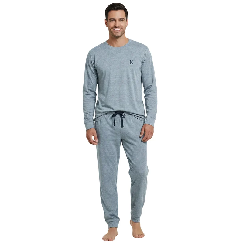 Ultimativer Komfort: Herren-Pyjama-Set – luxuriös weiche Loungewear zum Entspannen