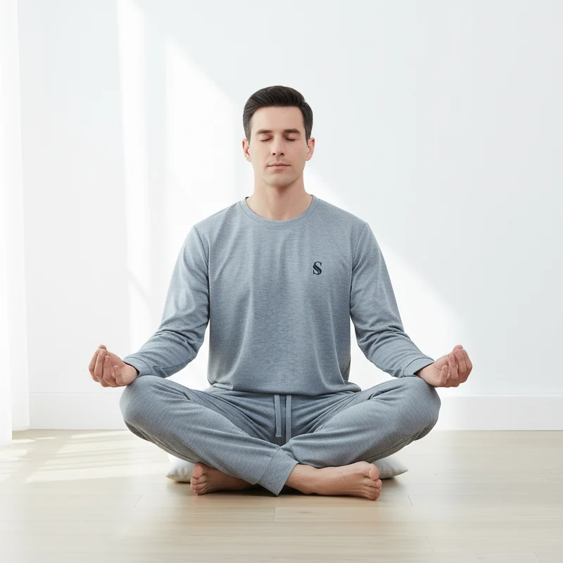 Ultimativer Komfort: Herren-Pyjama-Set – luxuriös weiche Loungewear zum Entspannen