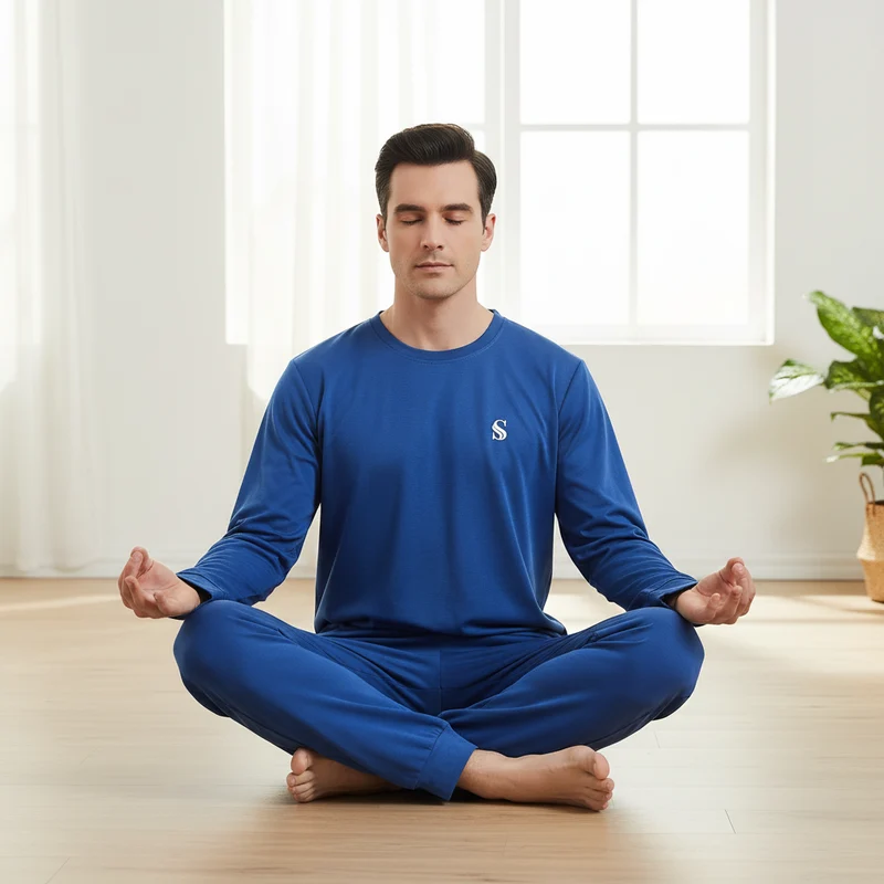 Hochwertiges Loungewear-Set für Herren aus gebürstetem Stoff – für mehr Komfort