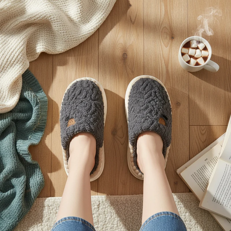 Kuschelige, flauschige Winterpantoffeln für Paare – Warm und komfortabel für drinnen