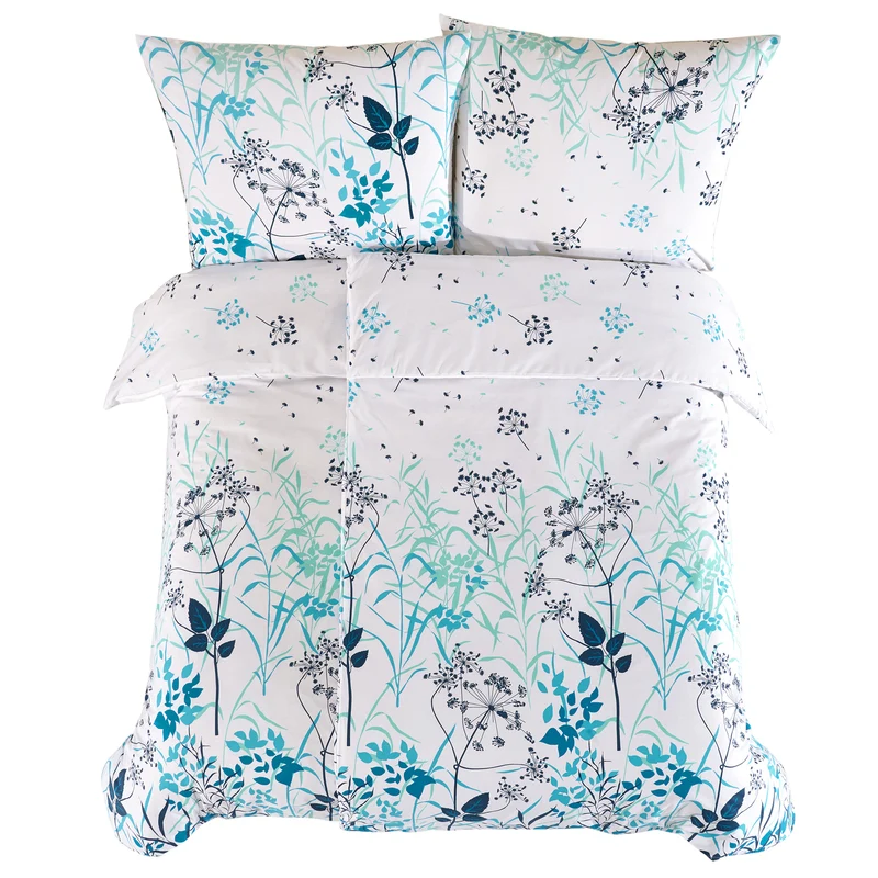 100% Baumwolle Renforcé Bettwäsche - Blue Garden