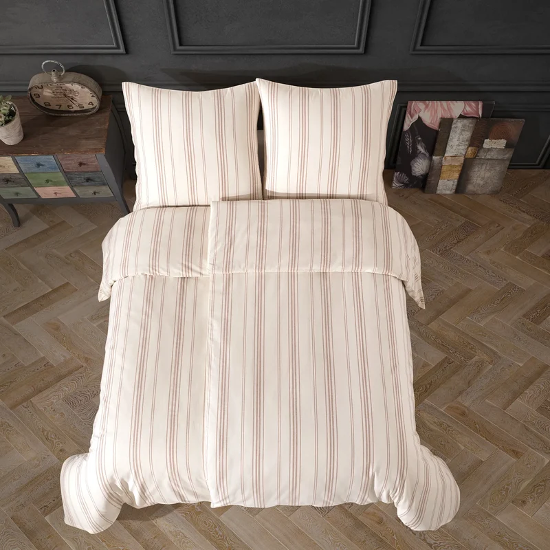 100% Baumwolle Natural Bettwäsche - Beige