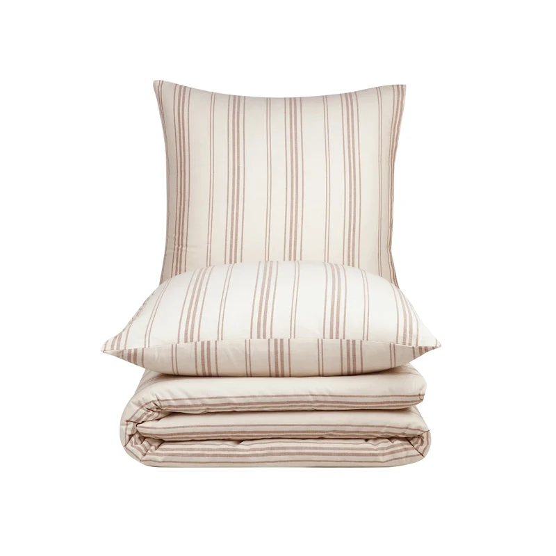 100% Baumwolle Natural Bettwäsche - Beige
