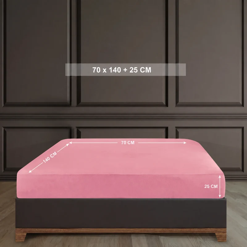 100% Baumwolle Jersey Spanbetttuch - Rosa
