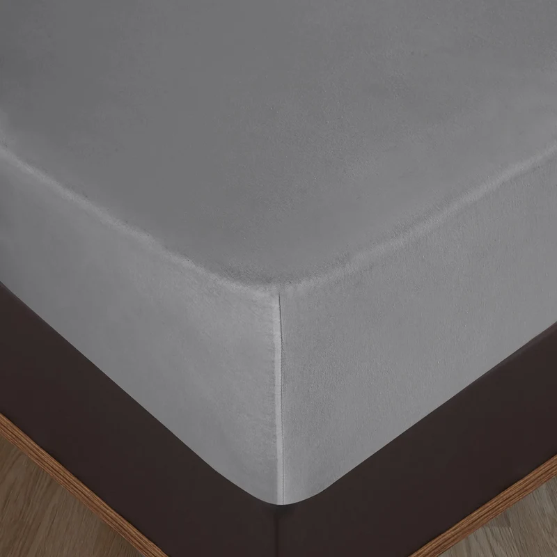 100% Baumwolle Jersey Spanbetttuch - Grau