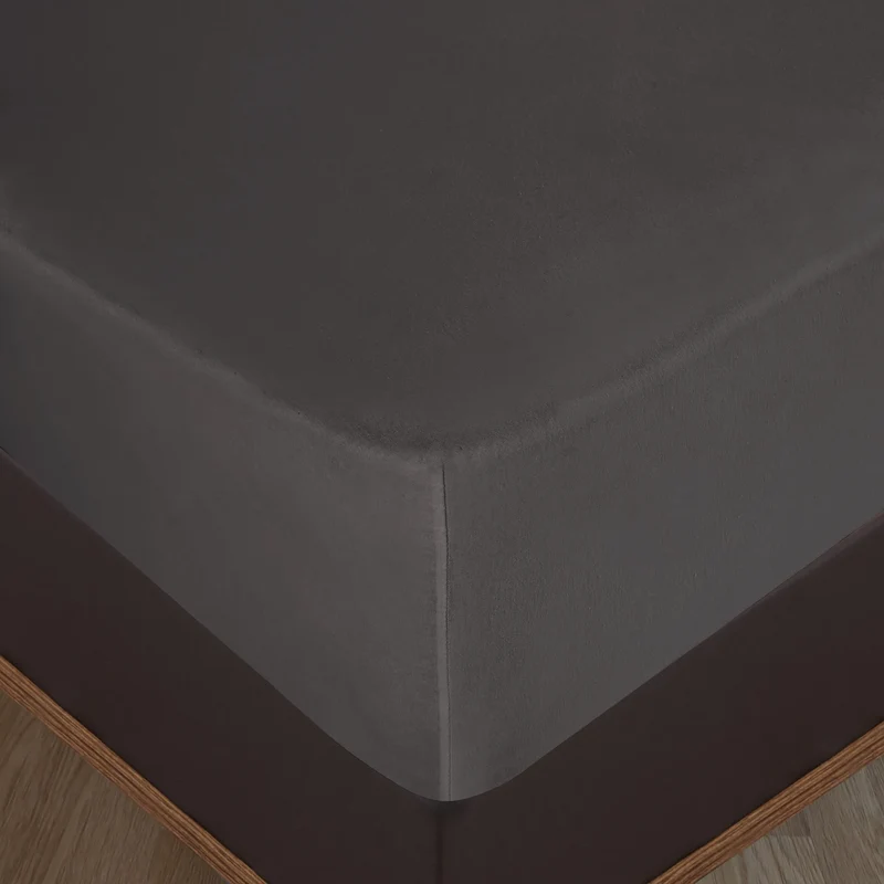 100% Baumwolle Jersey Spanbetttuch - Anthrazit