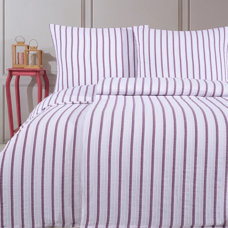 100% Baumwolle Natural Bettwäsche Vintage - Lila