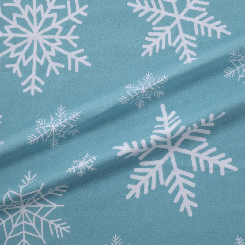 100% Baumwolle Biber Bettwäsche - Snowy
