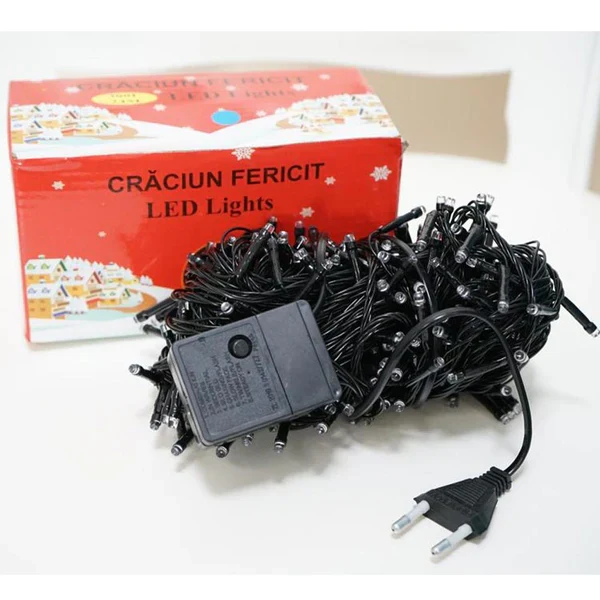 LED-Weihnachtsbaumbeleuchtung – 200 LEDs – 16 m – 220 V – Mehrere Farben