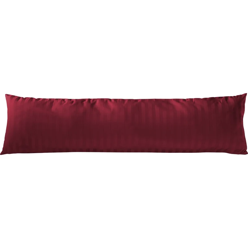 Mako Satin Kissenbezug Damast Streifen - Pure Label - Anthrazit - 40x40cm