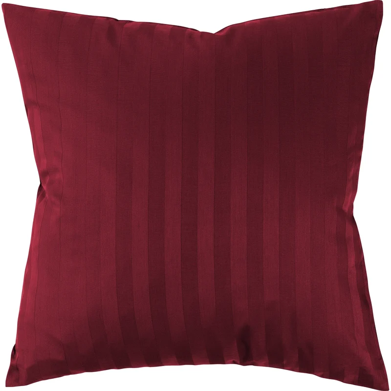 Mako Satin Kissenbezug Damast Streifen - Pure Label - Anthrazit - 40x40cm