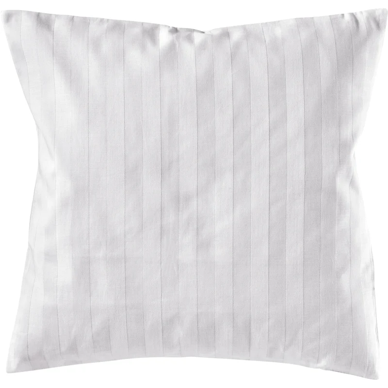 Mako Satin Kissenbezug Damast Streifen - Pure Label - Anthrazit - 40x40cm