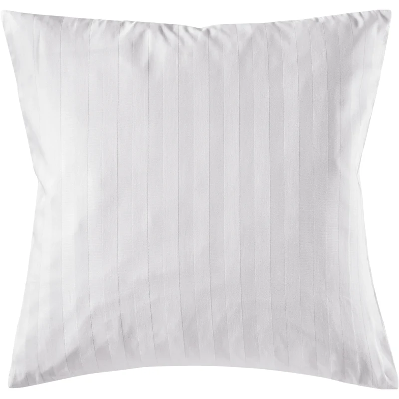 Mako Satin Kissenbezug Damast Streifen - Pure Label - Anthrazit - 40x40cm