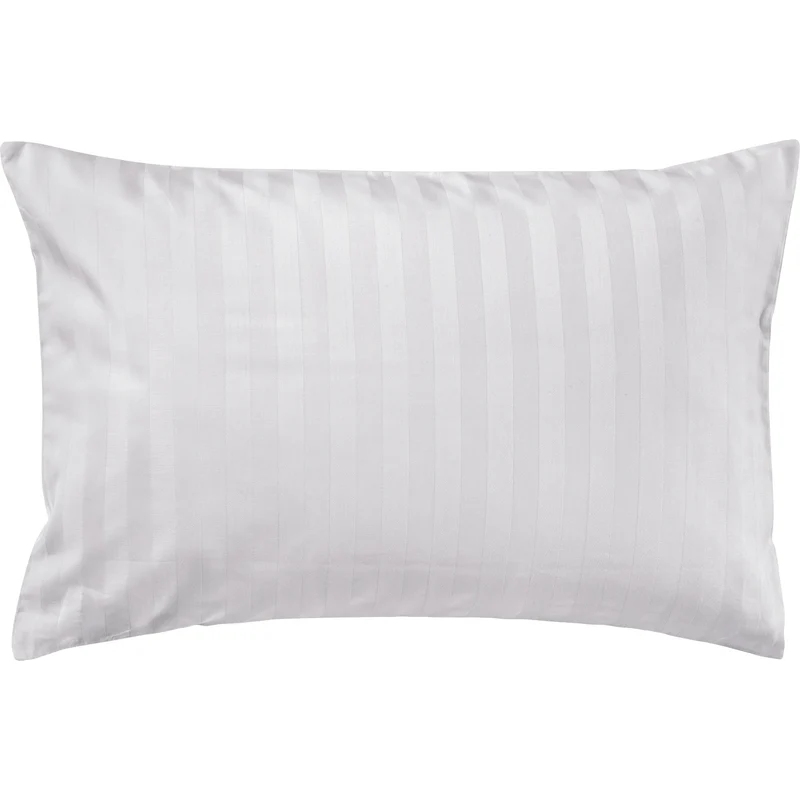 Mako Satin Kissenbezug Damast Streifen - Pure Label - Anthrazit - 40x40cm