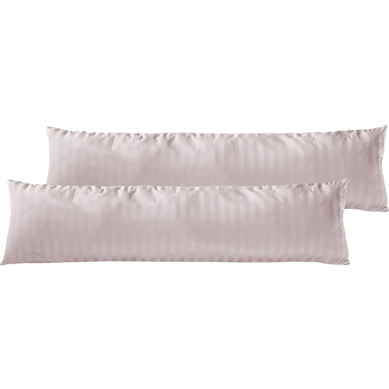Mako Satin Kissenbezug Damast Streifen - Pure Label - Anthrazit - 40x40cm