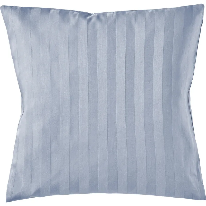 Mako Satin Kissenbezug Damast Streifen - Pure Label - Anthrazit - 40x40cm
