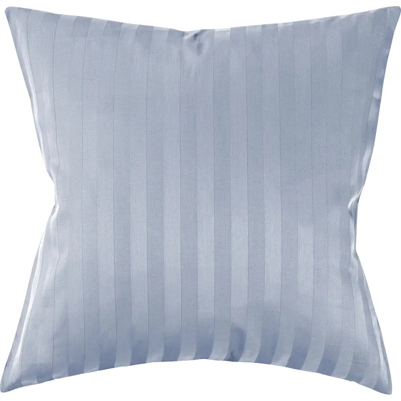 Mako Satin Kissenbezug Damast Streifen - Pure Label - Anthrazit - 40x40cm