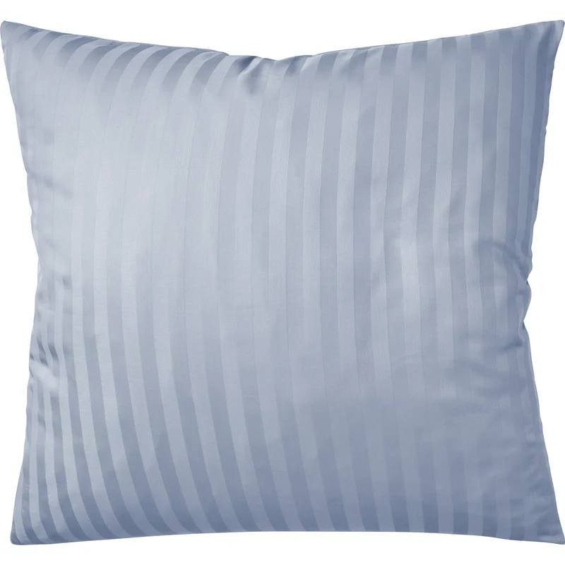Mako Satin Kissenbezug Damast Streifen - Pure Label - Anthrazit - 40x40cm