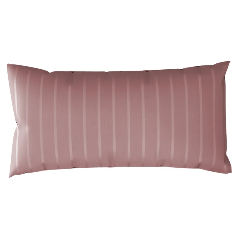 Kissenbezug Mako Satin mit Streifen - Mauve - 40x80