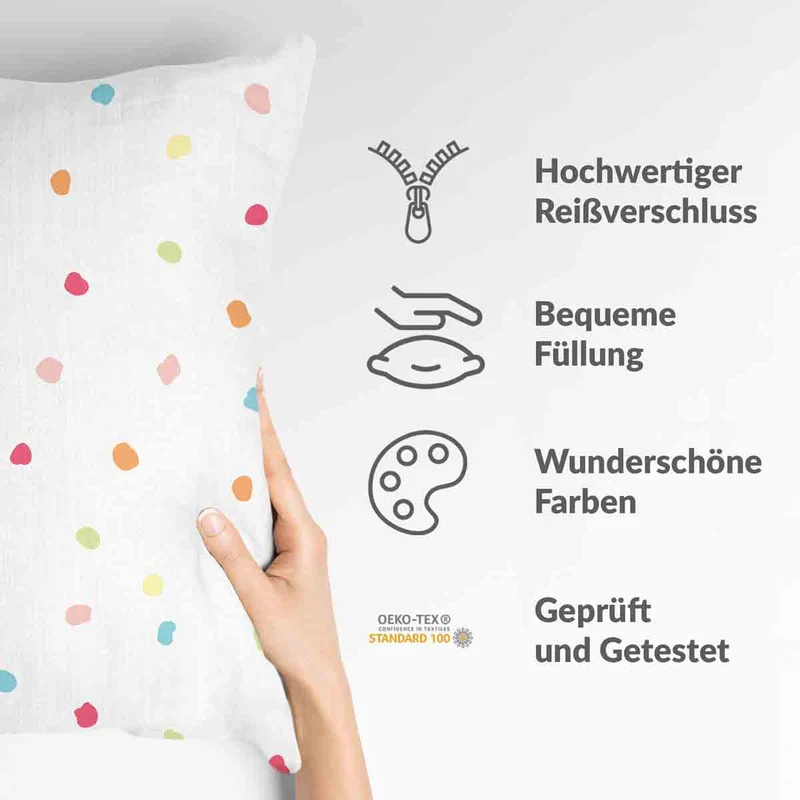 Gesundheitskissen Punkte Bunt
