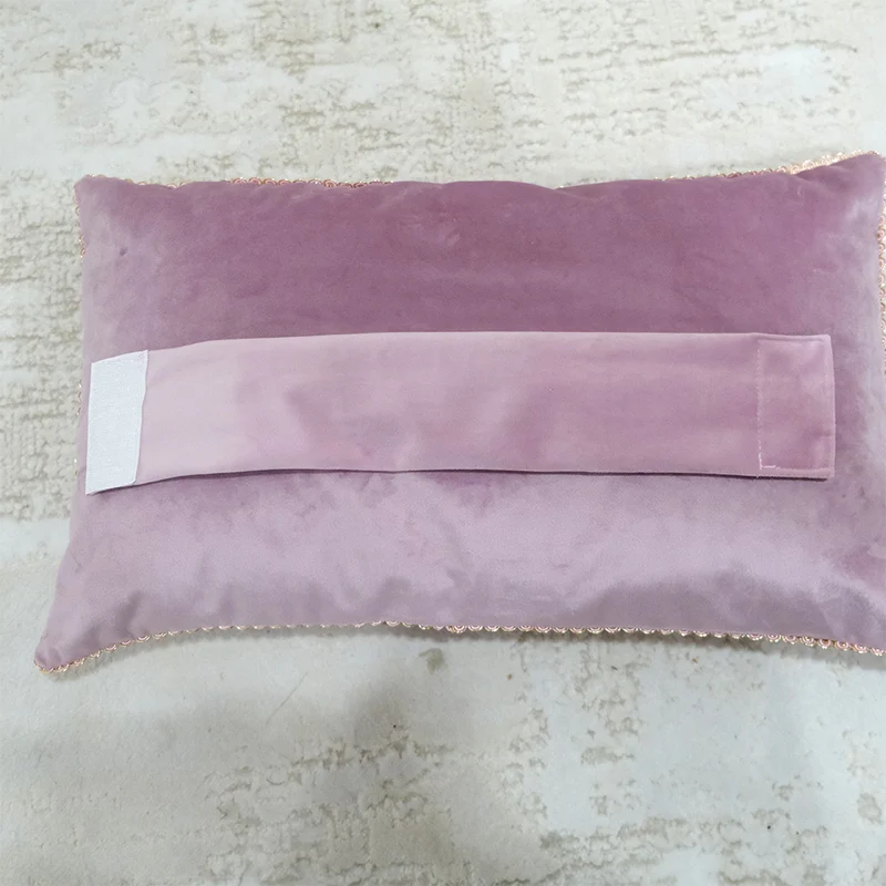 Samtkissen Schleife Typ 30x50cm mit 40cm abnehmbarer Kordel Verschiedene Farben