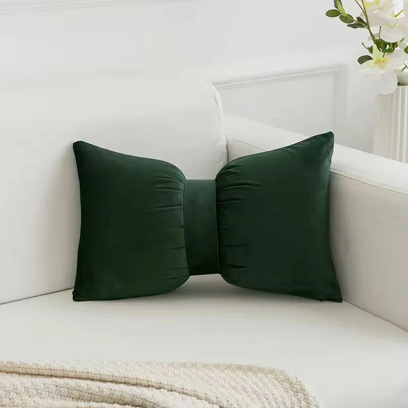 Samtkissen Schleife Typ 30x50cm mit 40cm abnehmbarer Kordel Verschiedene Farben