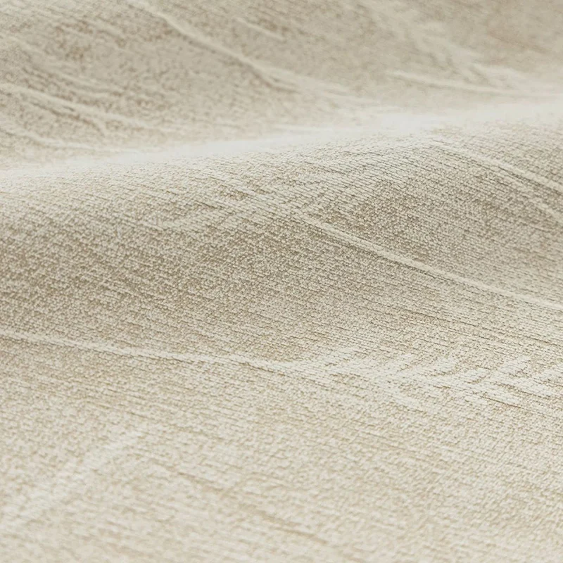 Vorhang Creamy Velvet floral Blumen Muster 95% Verdunkelung Elfenbein – mit Kräuselband (1 Stück)