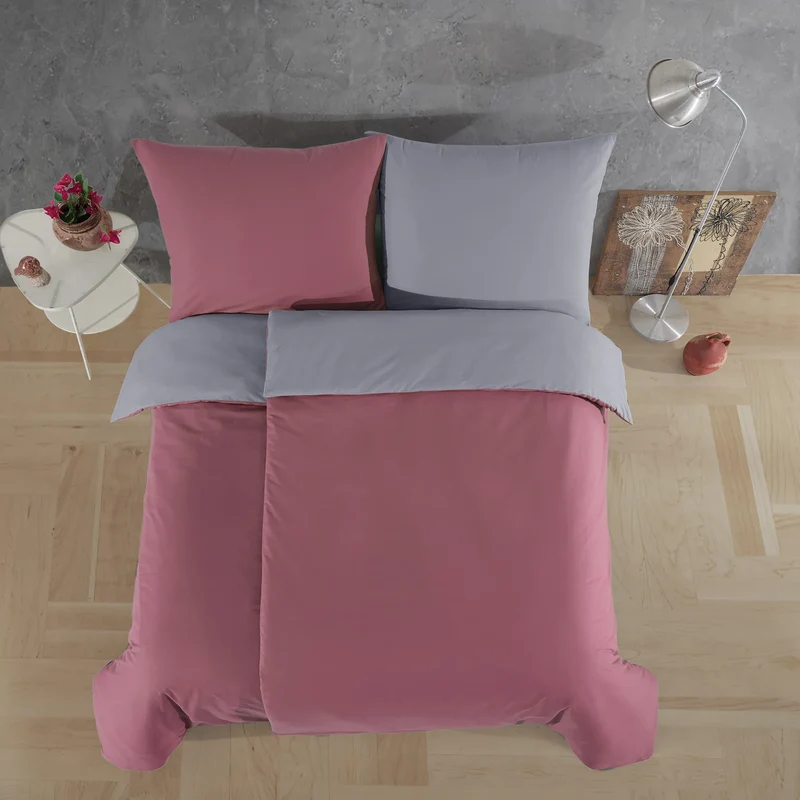 100% Baumwolle A-B Renforcé Bettwäsche - Rosa