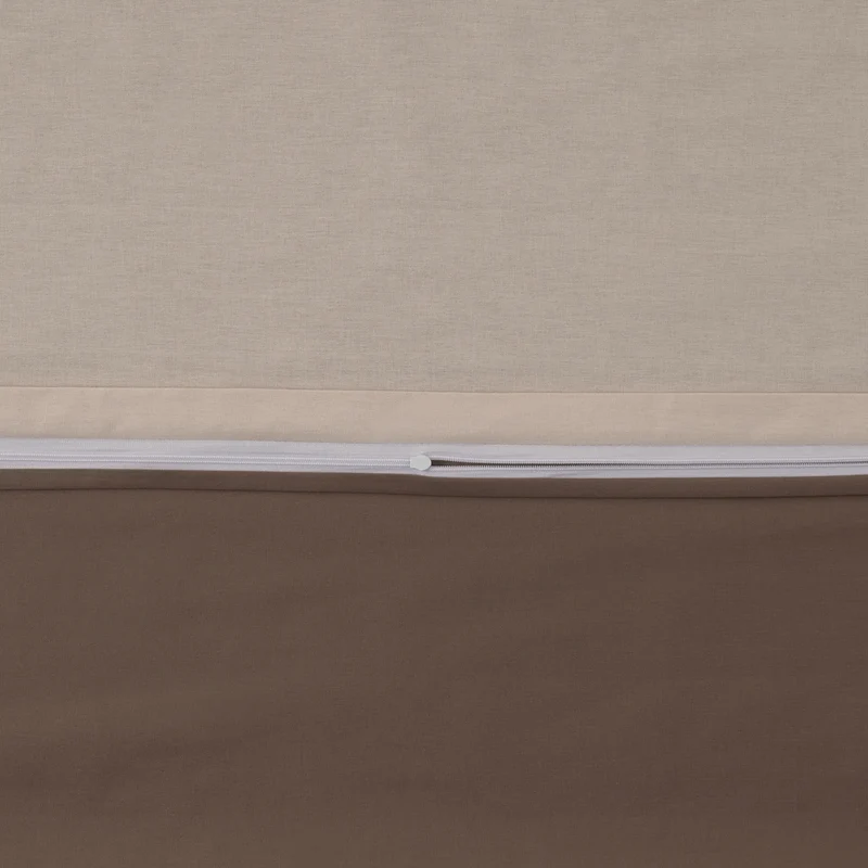 100% Baumwolle A-B Renforcé Bettwäsche - Beige