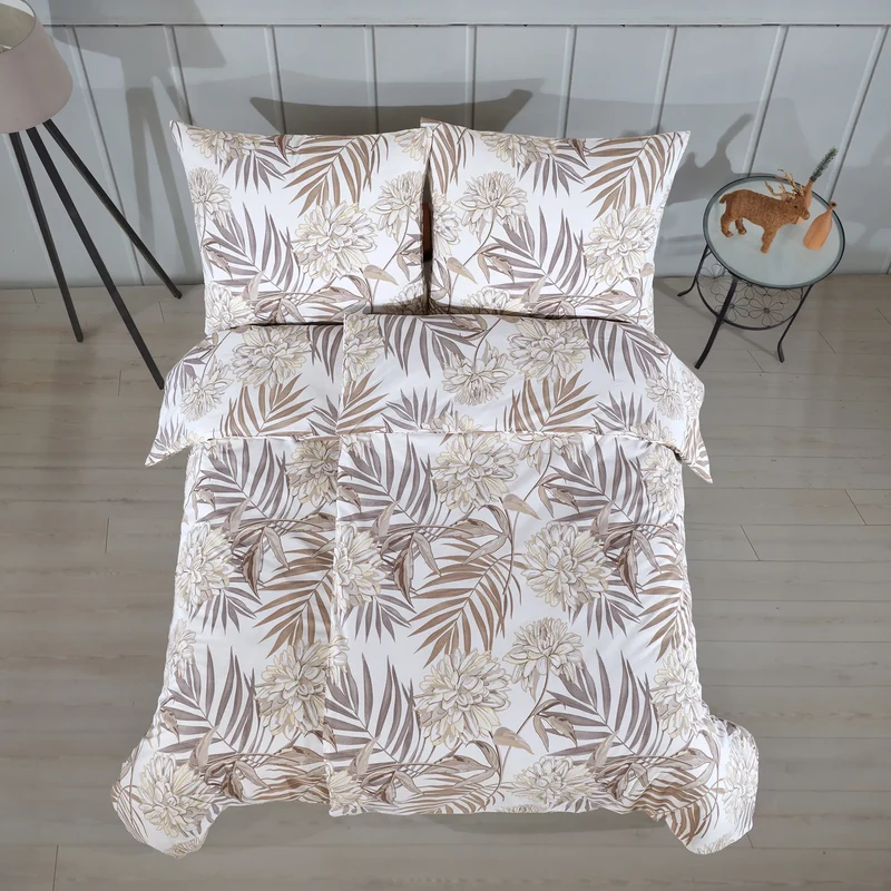 100% Baumwolle Renforcé Bettwäsche - Amazing Beige