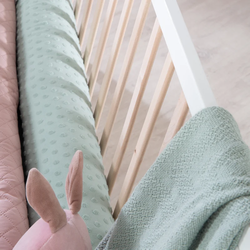 Hausbett – 70 x 140 cm, bicolor, weiß/natur, verstell-/umbaubar