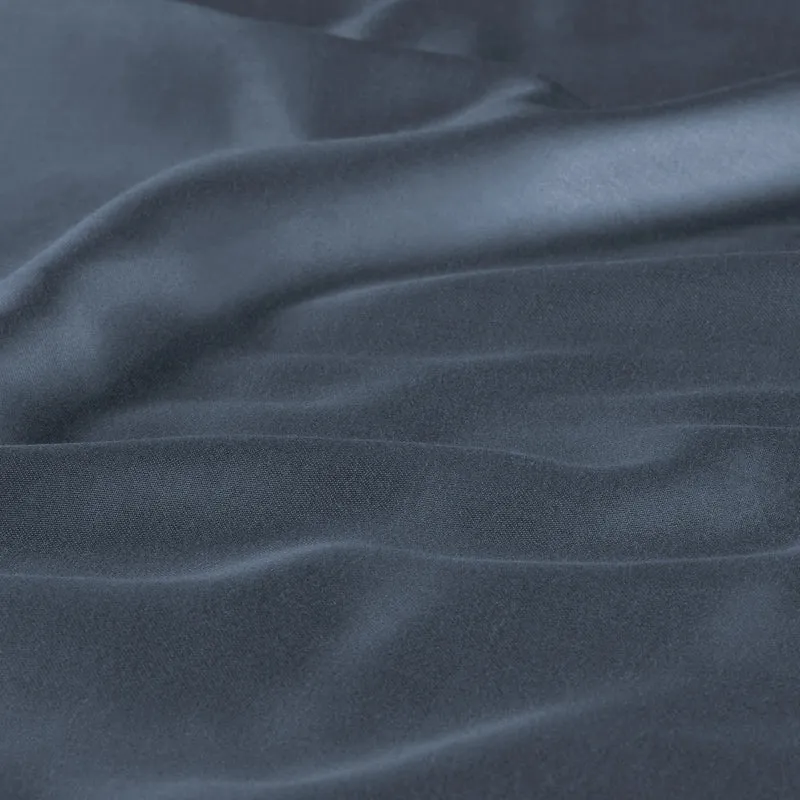 Satin Kopfkissen - Pure Label - Stahlblau - 80x80cm