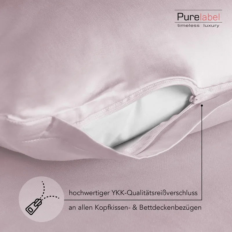 Satin Kopfkissen - Pure Label - Soft Rosa - 2er Set 40x60cm