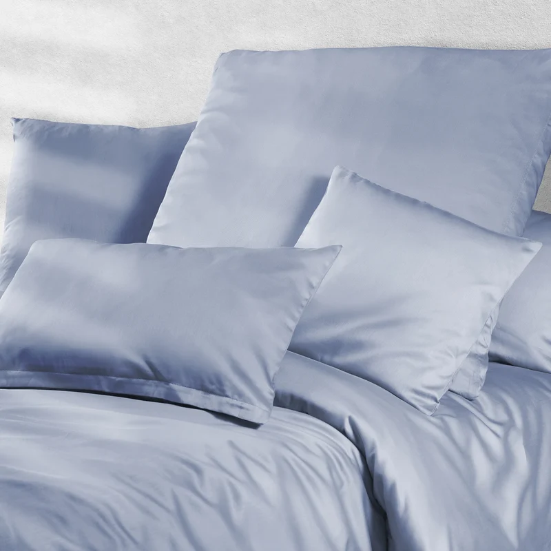 Satin Kopfkissen - Pure Label - Ice Blau - 40x80cm