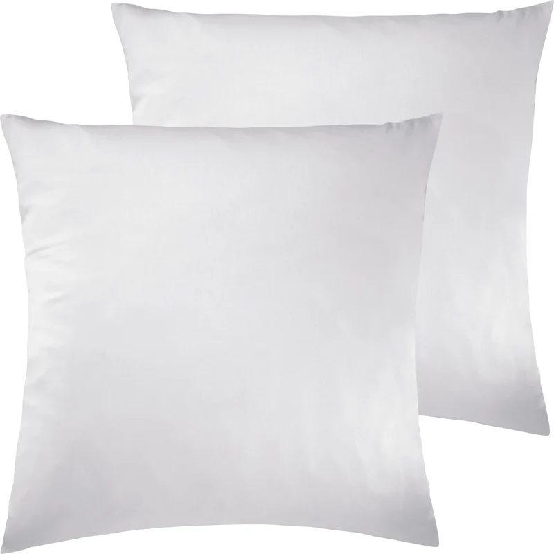 Satin Kopfkissen - Pure Label - Weiß - 2er Set 80x80cm