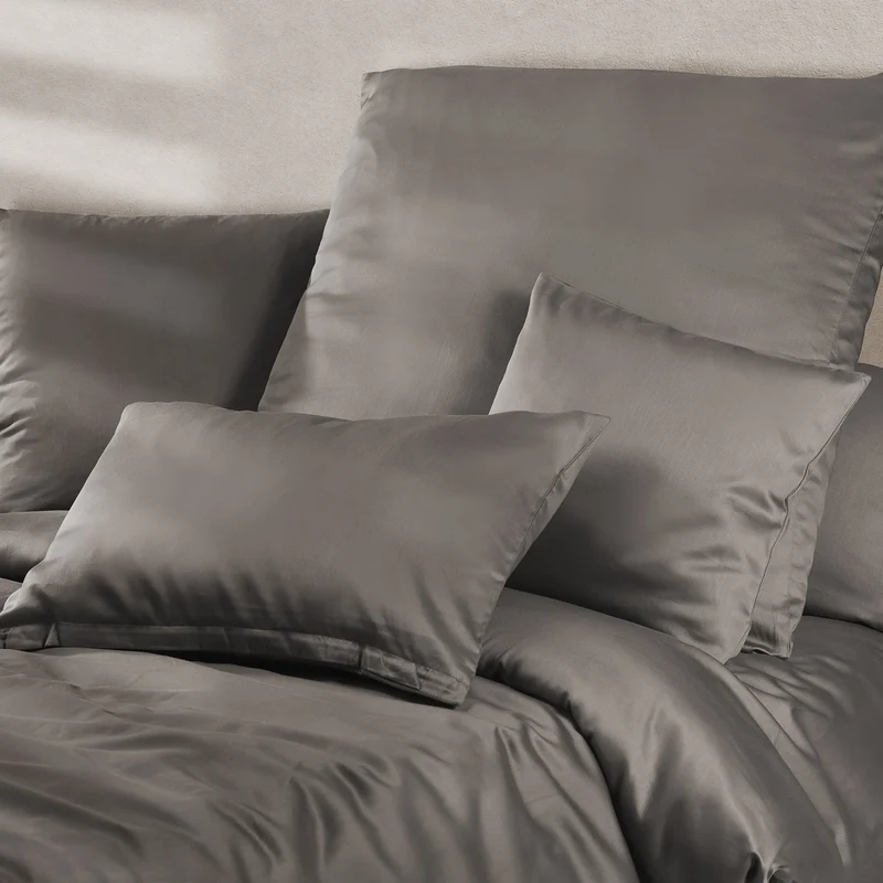 Satin Kopfkissen - Pure Label - Taupe - 80x80cm
