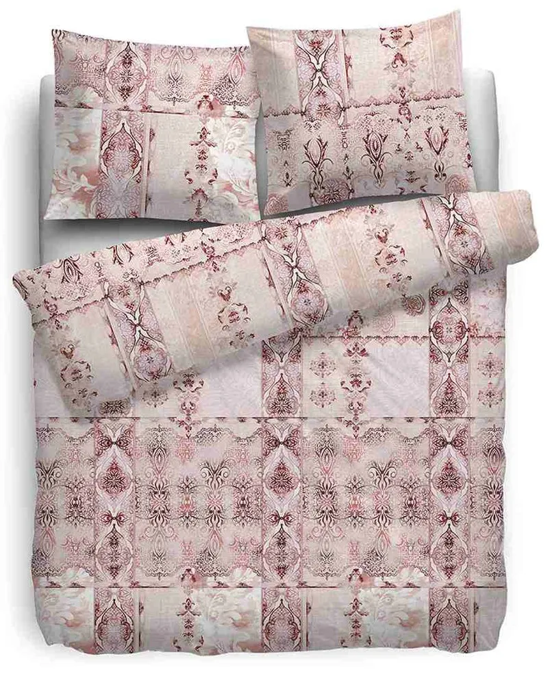 HnL Satin Bettwäsche Tory Ornamente Rose