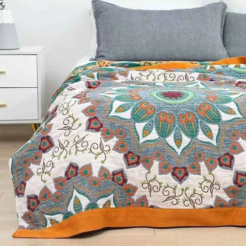 Genießen Sie den Sommer in vollen Zügen mit unserer Boho-Sommer-Baumwolldecke