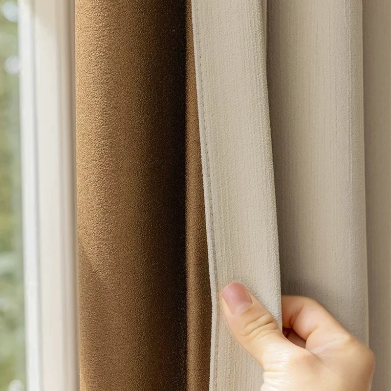 Vorhang Creamy Velvet 90% Verdunkelung Creme – mit Kräuselband (1 Stück)
