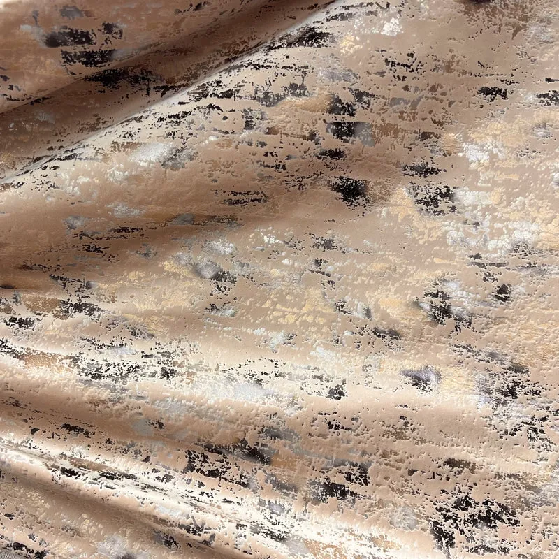 Luxuriöser Samtvorhäng ALPIN Beige – mit Kräuselband (1 Stück)