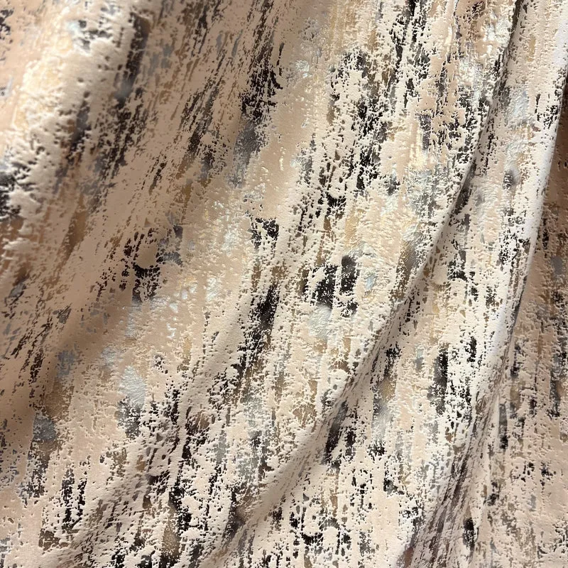 Luxuriöser Samtvorhäng ALPIN Beige – mit Kräuselband (1 Stück)