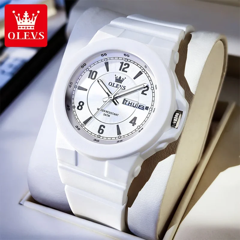 OLEVS Quarz-Sportuhr – Digitale Herrenuhr von Simplicity mit wasserdichtem Silikonarmband und hochfestem Glas