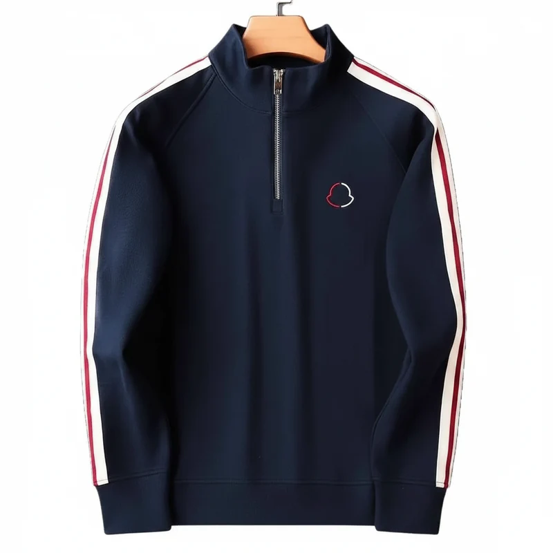 Neues modisches Herren-Sportset – Trendiger Hoodie und Jogginghose für Frühling, Herbst und Winter, Strickdesign mit Seitenstreifen