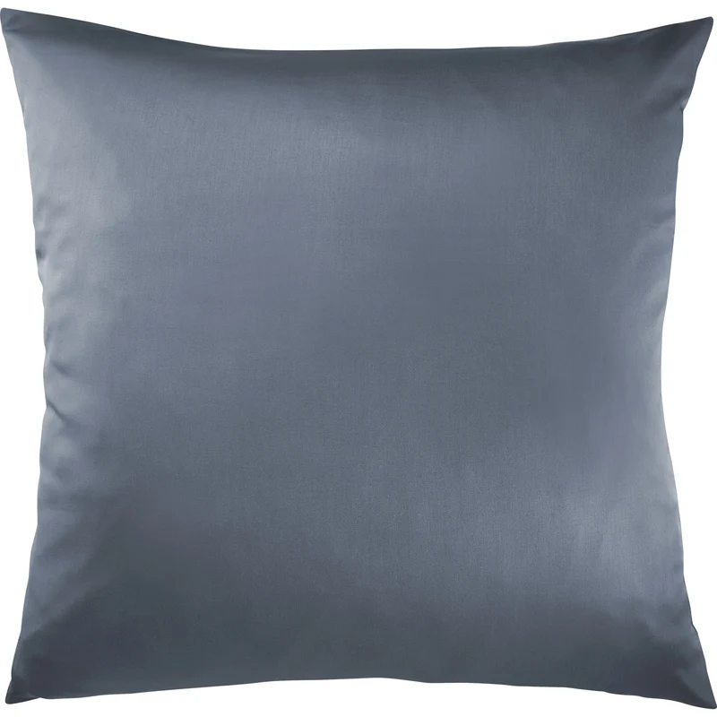 Satin Kopfkissen - Pure Label - Stahlblau - 80x80cm