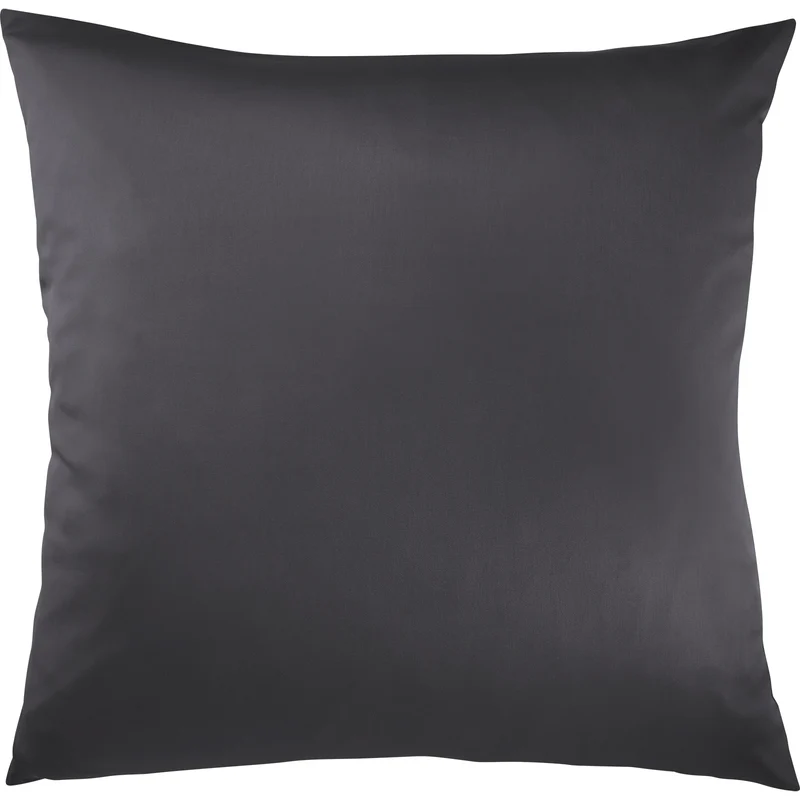 Satin Kopfkissen - Pure Label - Anthrazit - 50x50cm