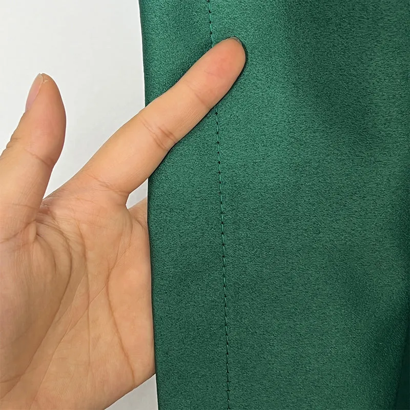 Dicke Stoff Vorhang 95% Verdunkelung Grün – mit Kräuselband (1 Stück)