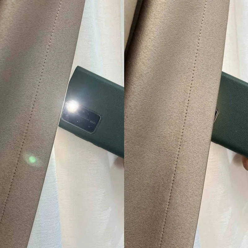 Dicke Stoff Vorhang 99% Verdunkelung Dunkelbeige – mit Kräuselband (1 Stück)
