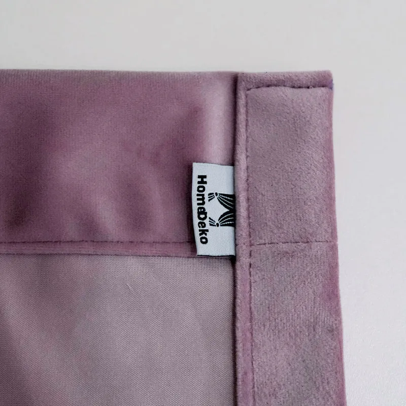 Samt Vorhang 70% halbdeckend Lavendel – mit Kräuselband (1 Stück)
