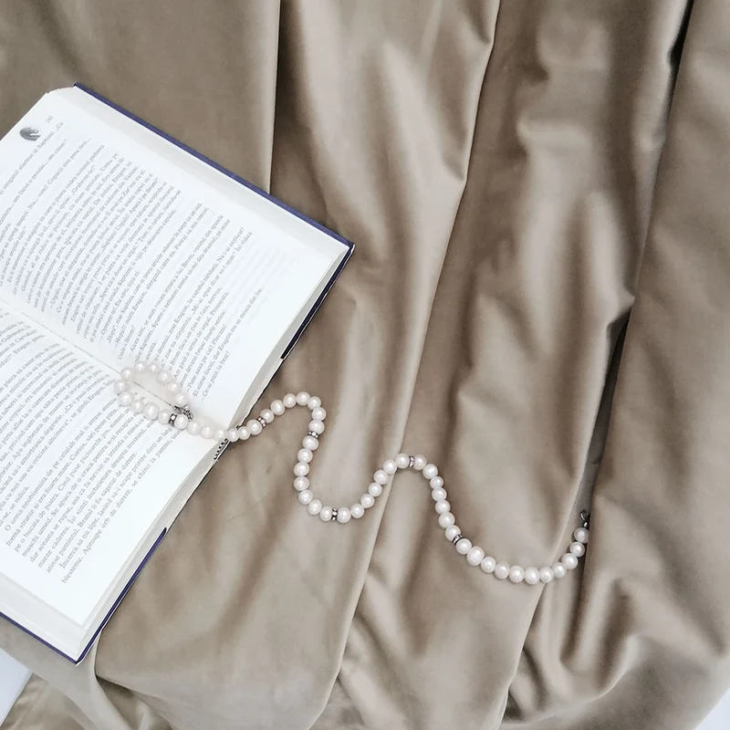 Samt Vorhang 80% Verdunkelung Beige – mit Kräuselband (1 Stück)